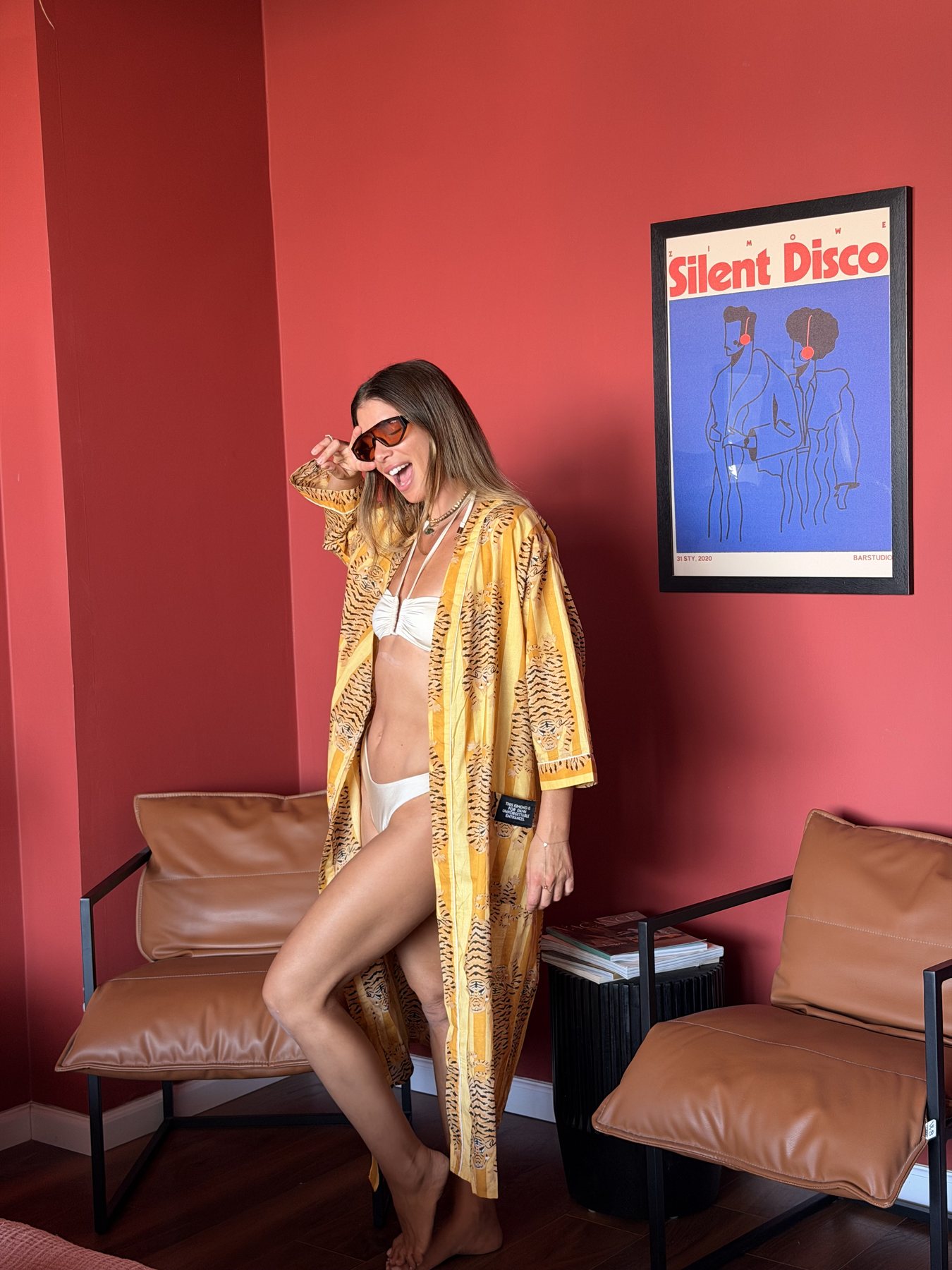 KIMONO MUSTARD YELLOW – תמונה 4