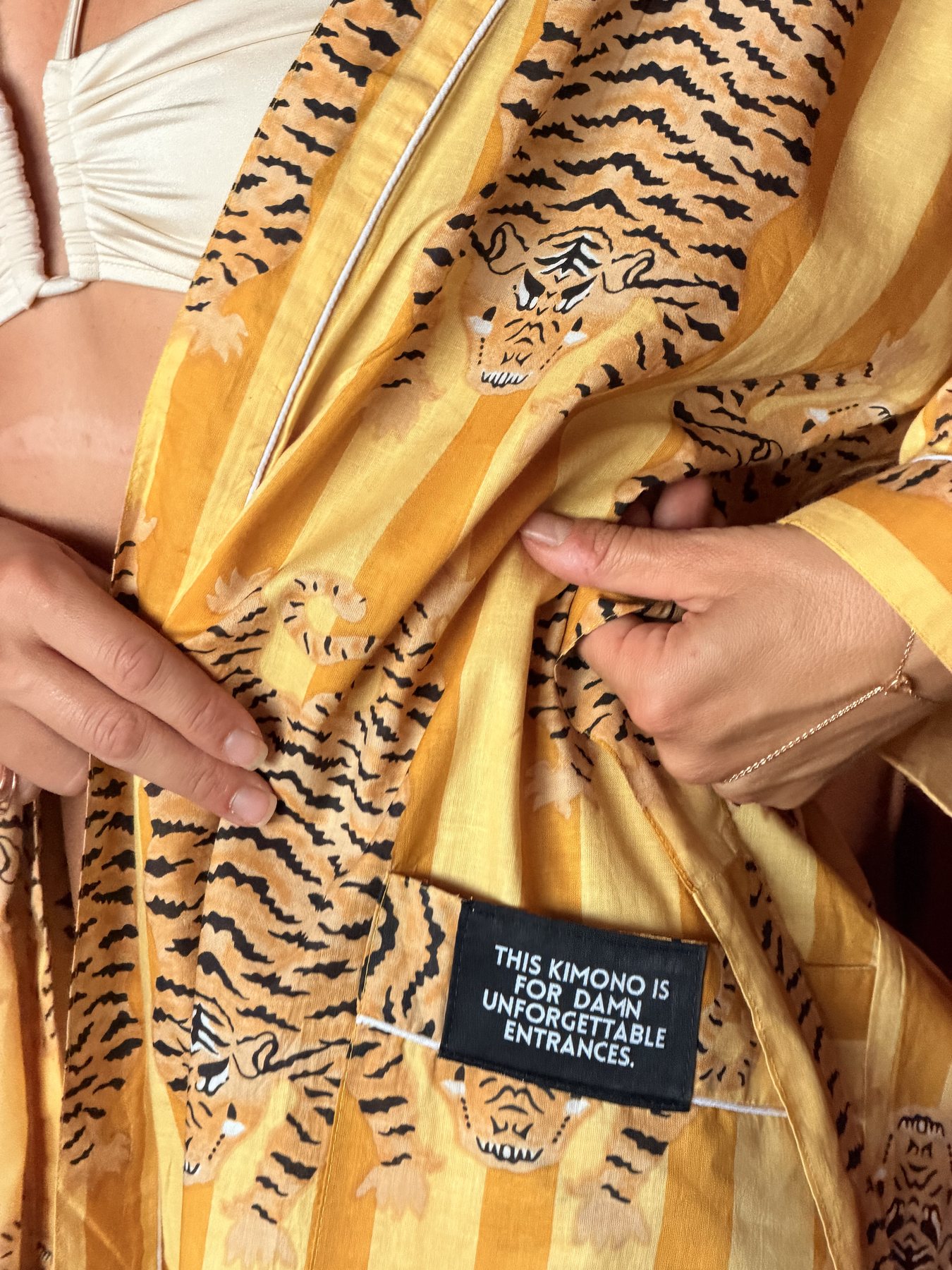 KIMONO MUSTARD YELLOW – תמונה 5